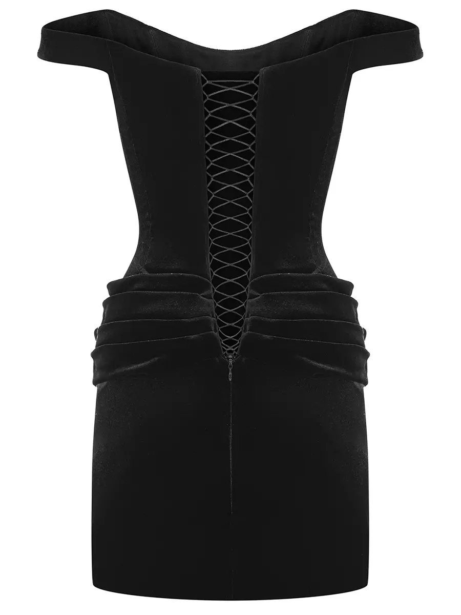 Платье бархатное