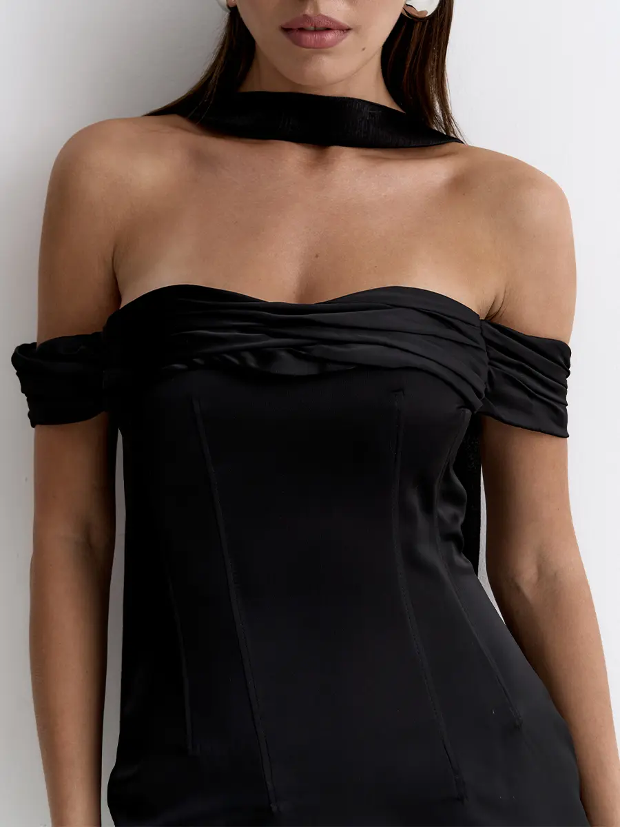 Платье однотонное