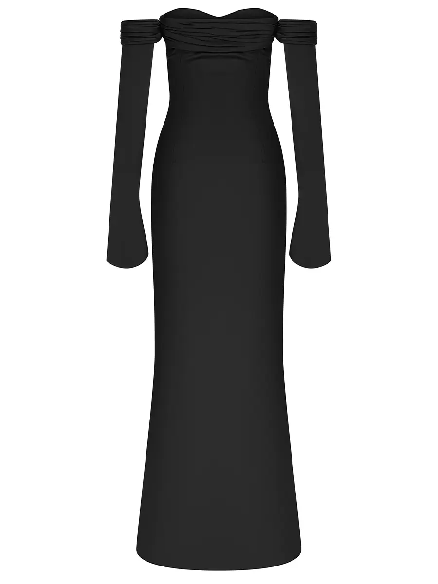 Платье однотонное