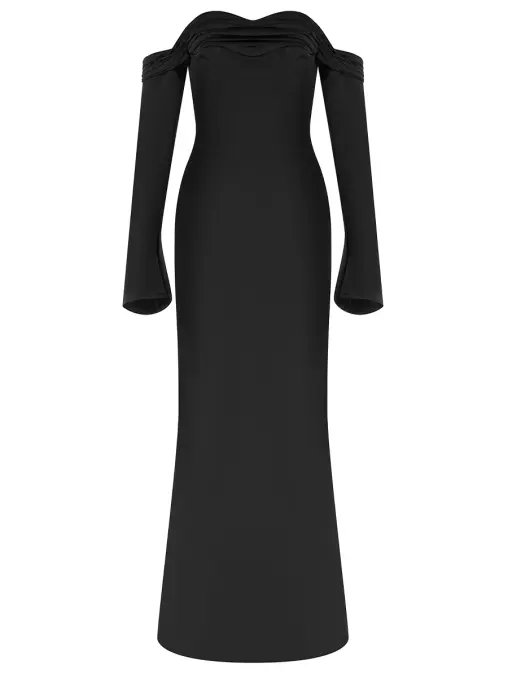 Платье однотонное SALUZA