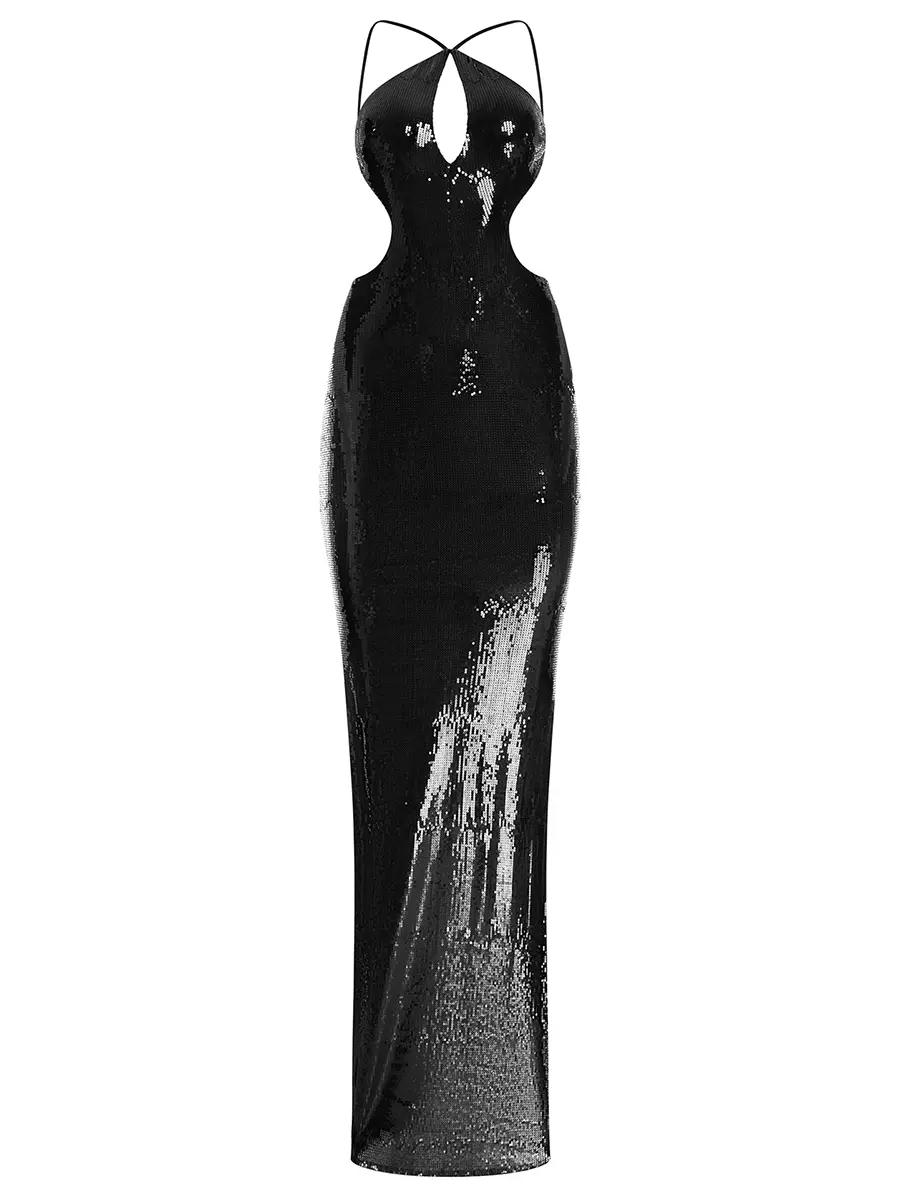 Платье с пайетками