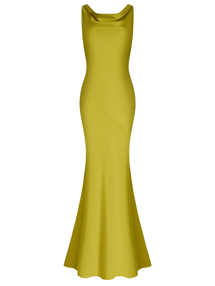 Платье однотонное