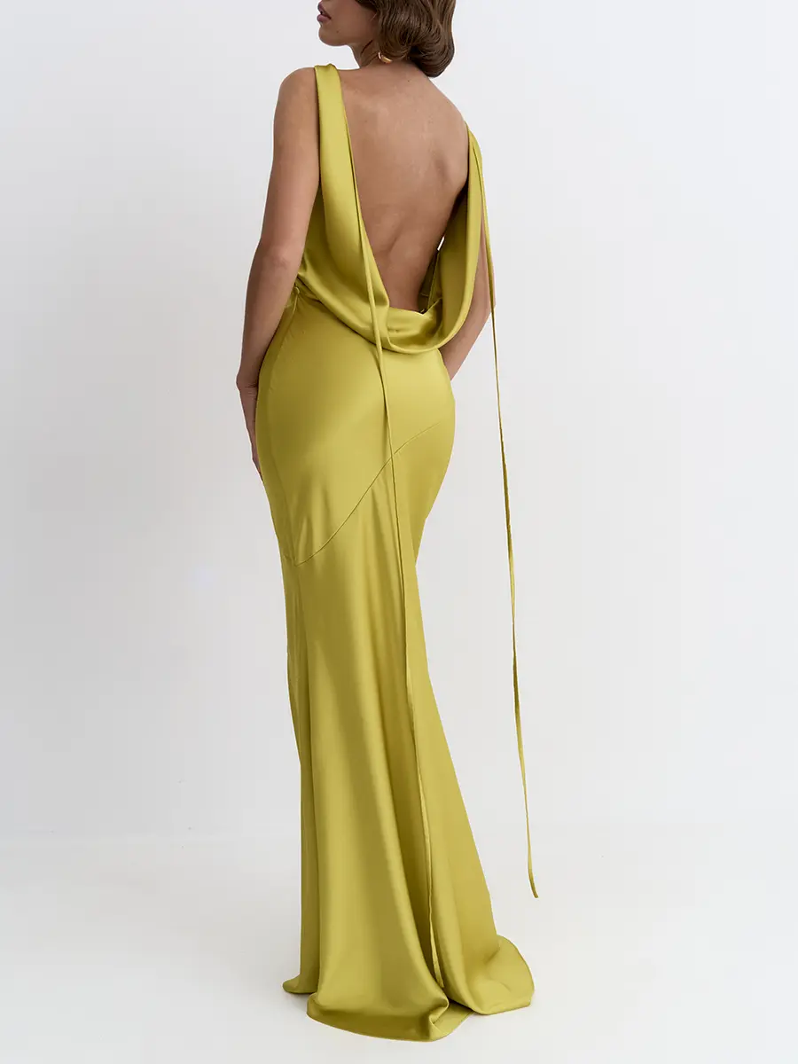 Платье однотонное