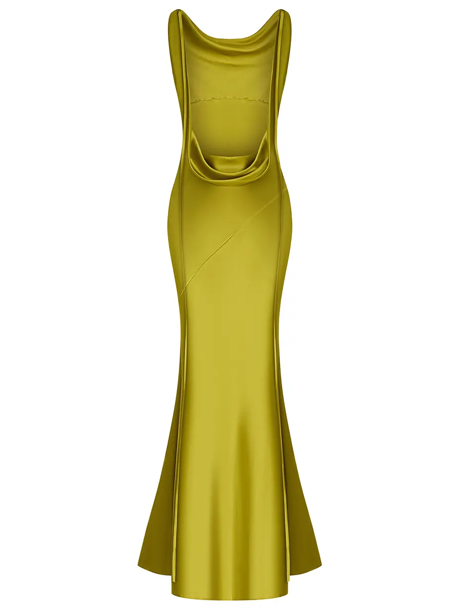 Платье однотонное