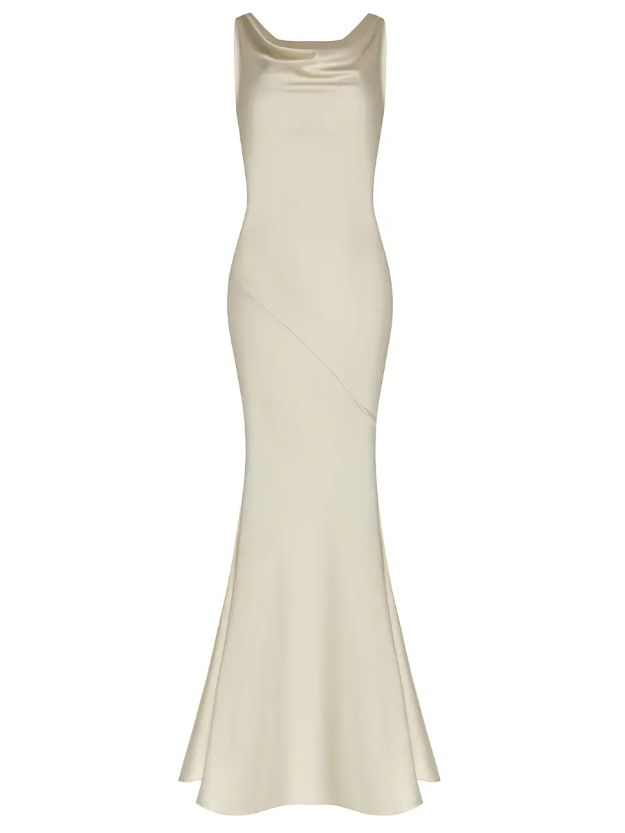 Платье однотонное