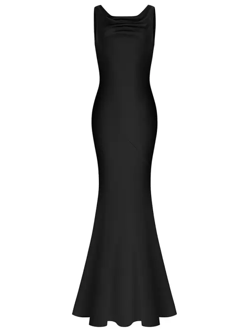 Платье однотонное SALUZA