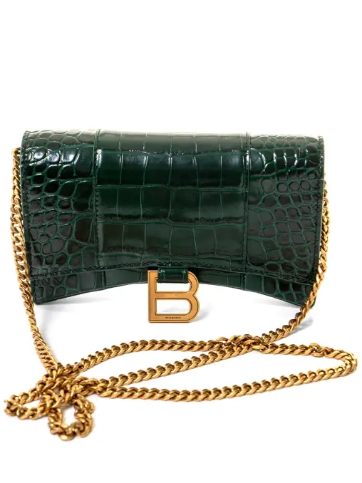 Сумка из кожи крокодила BALENCIAGA