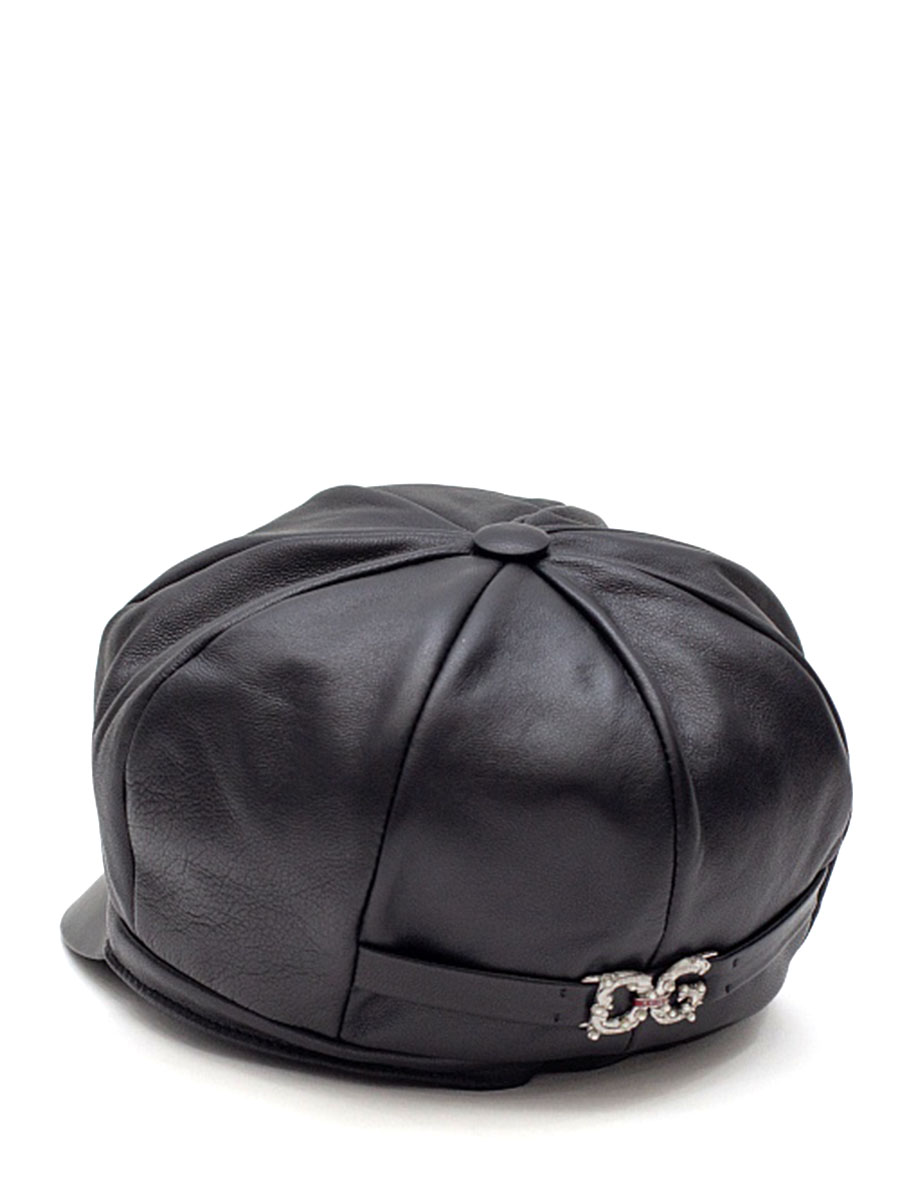 Кепка кожаная