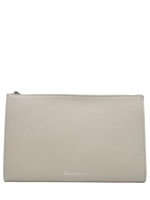 Клатч из кожи SANTONI