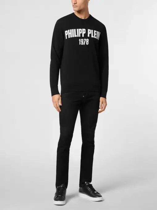 Джемпер из хлопка и шерсти PHILIPP PLEIN