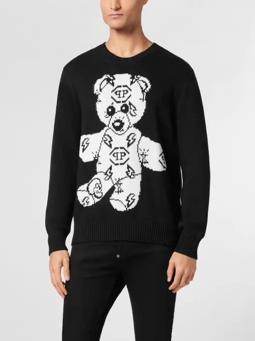 Джемпер из хлопка и шерсти PHILIPP PLEIN