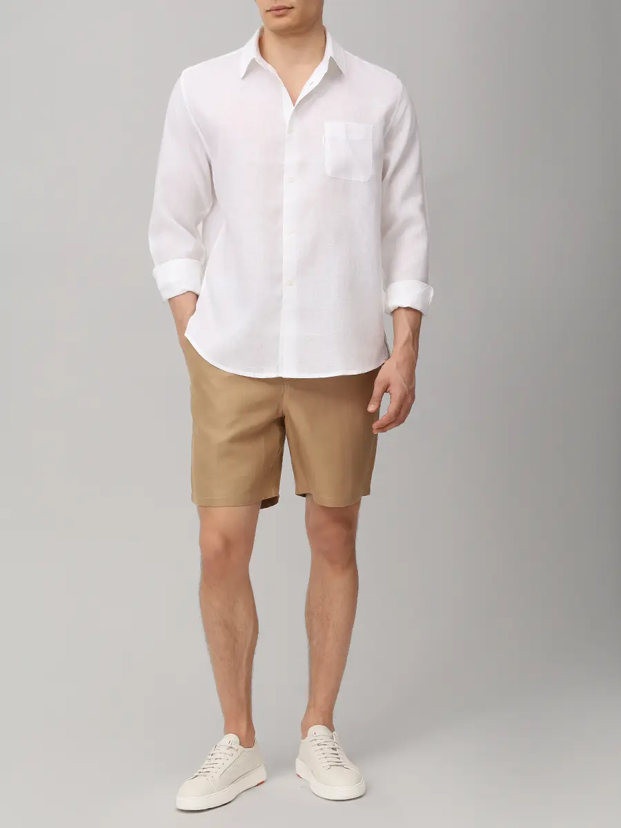 Рубашка Regular Fit льняная