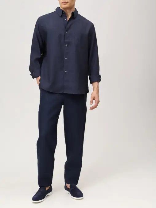 Рубашка льняная DEREK ROSE