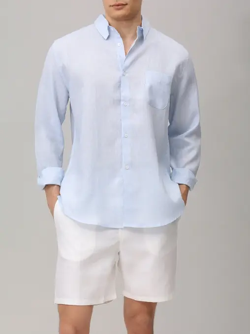 Шорты льняные DEREK ROSE