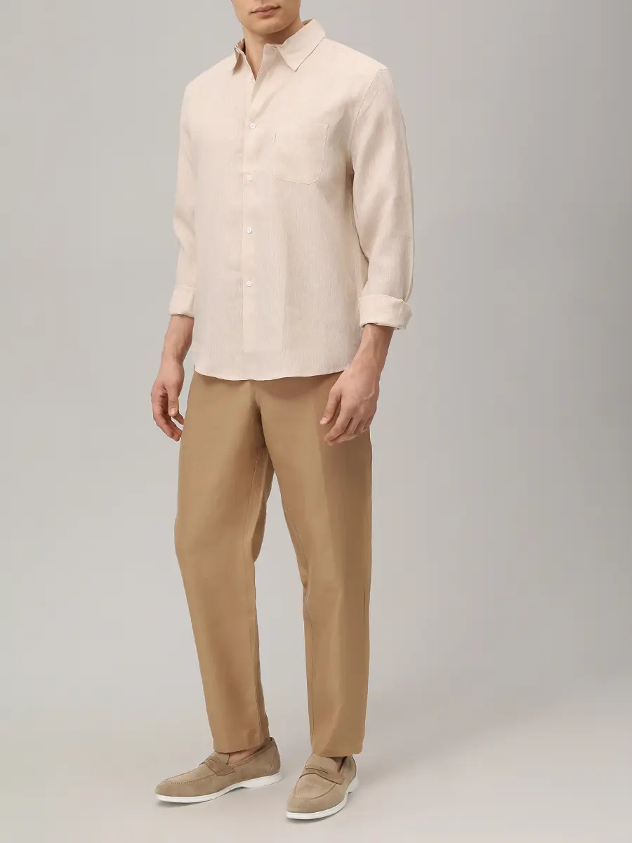 Брюки льняные