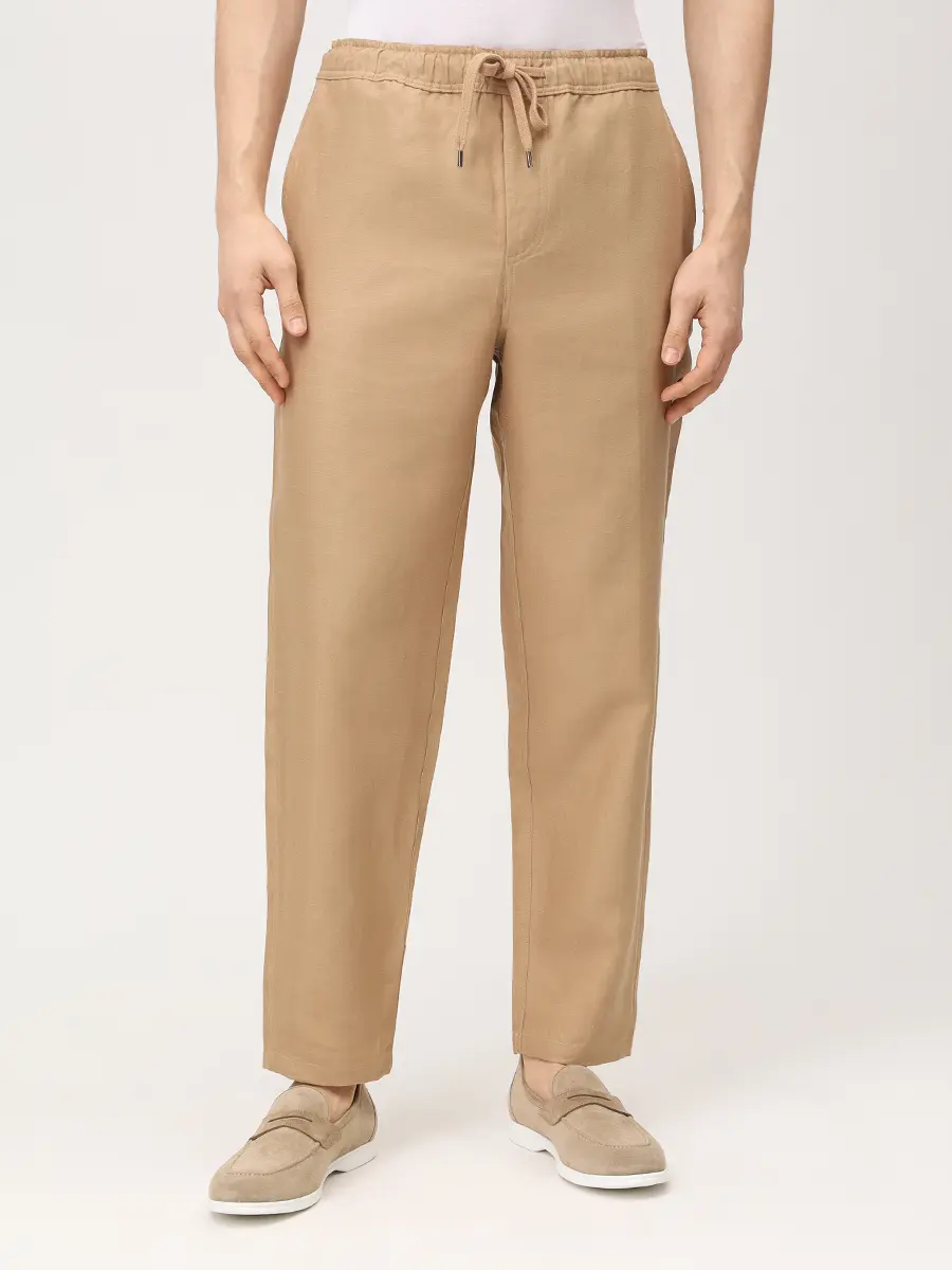 Брюки льняные