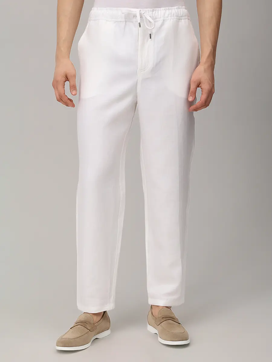 Брюки льняные