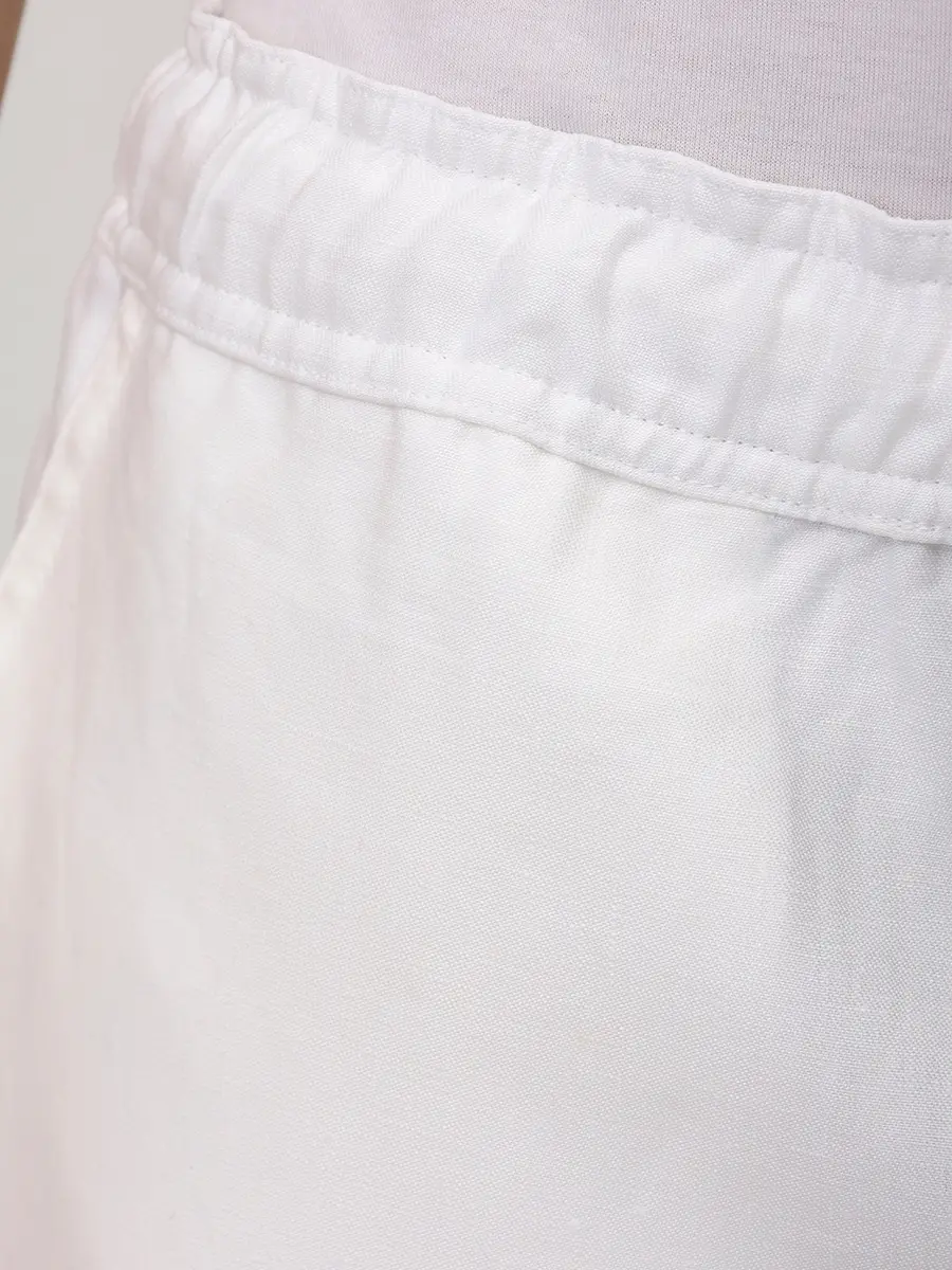 Брюки льняные