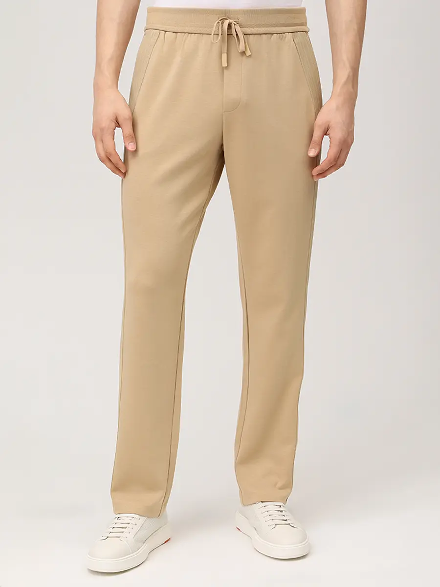 Брюки из хлопка и модала Leroy