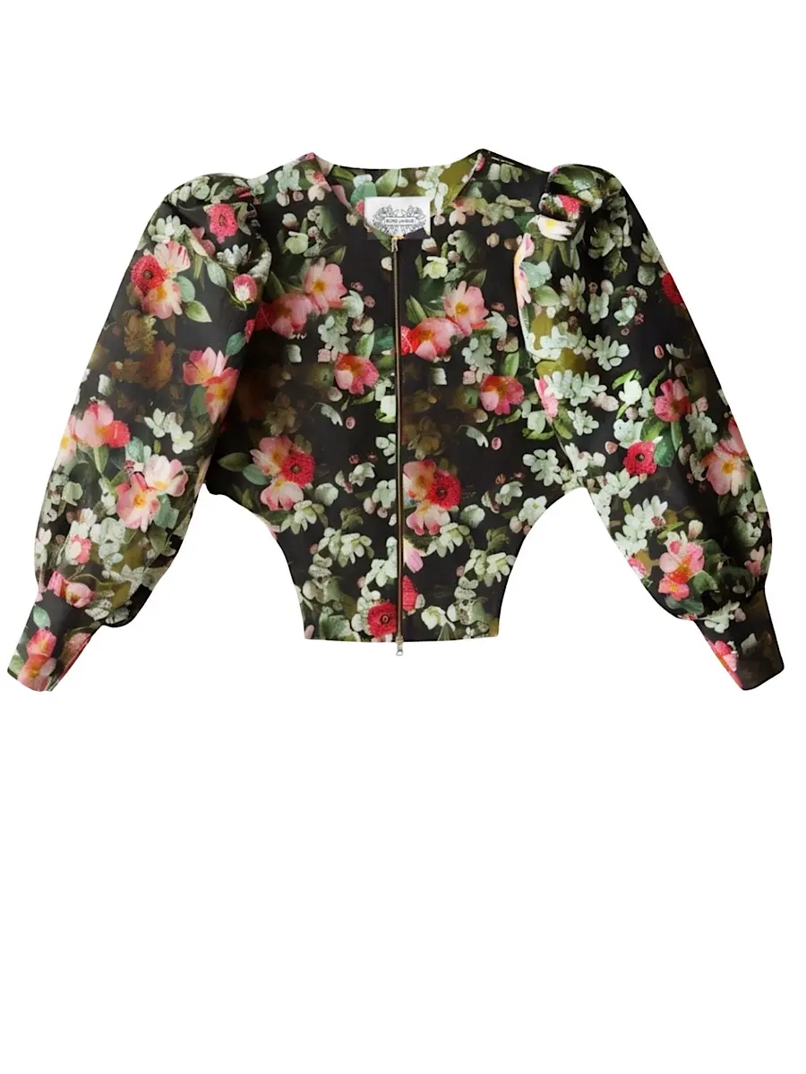Жакет из шелка и хлопка FLOWERS LOVERS