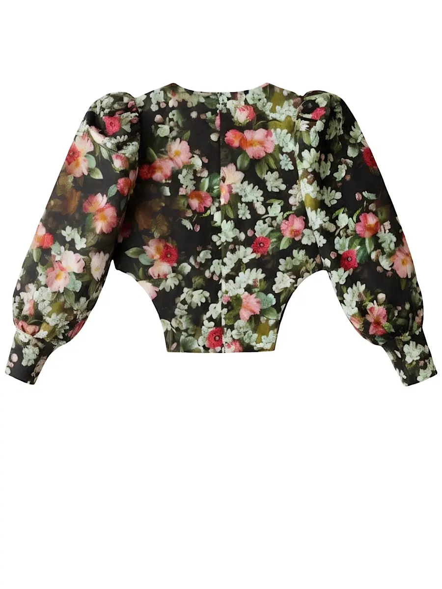 Жакет из шелка и хлопка FLOWERS LOVERS