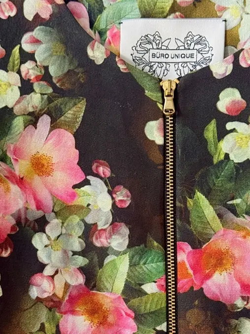 Жакет из шелка и хлопка FLOWERS LOVERS BÜRO UNIQUE