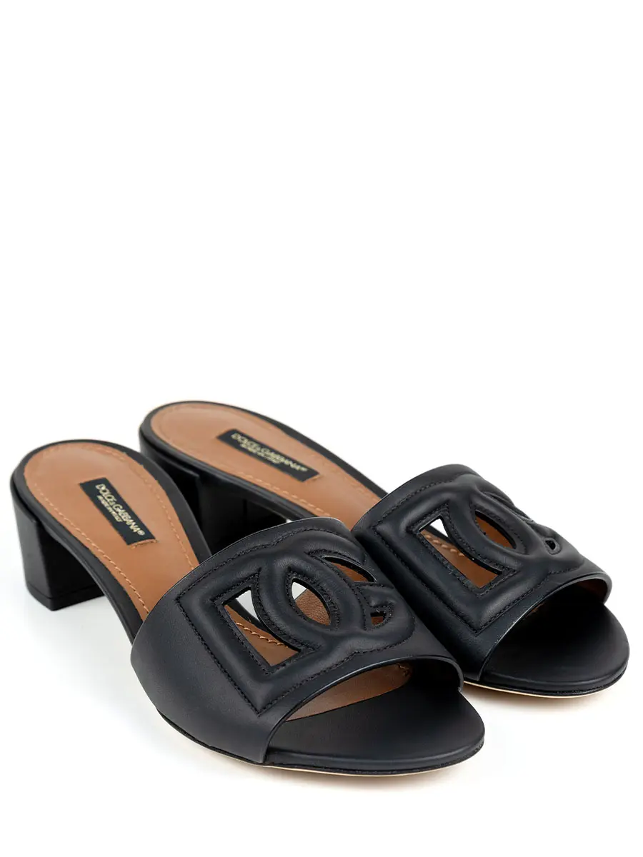 Мюли кожаные