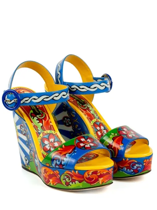 Босоножки кожаные DOLCE & GABBANA