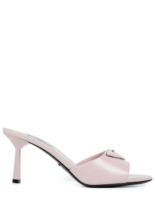 Мюли кожаные PRADA