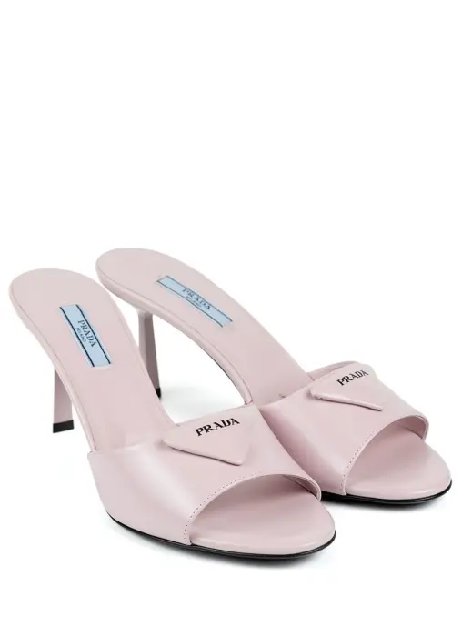 Мюли кожаные PRADA