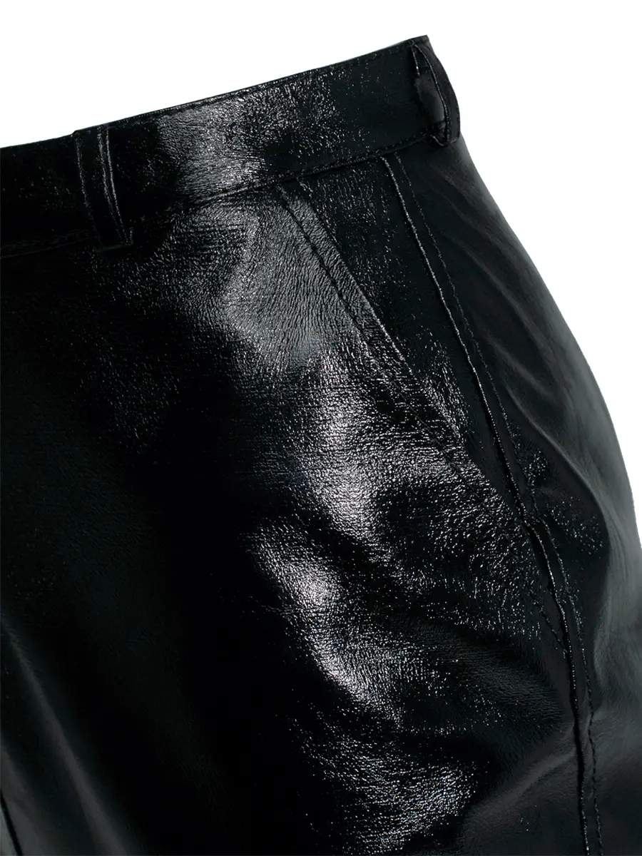 Юбка из экокожи