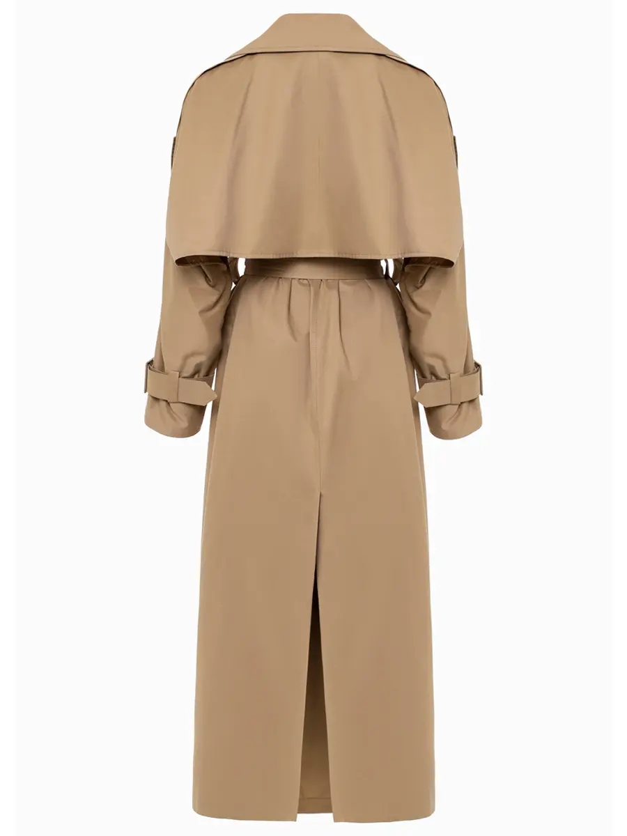 Тренч-кейп хлопковый