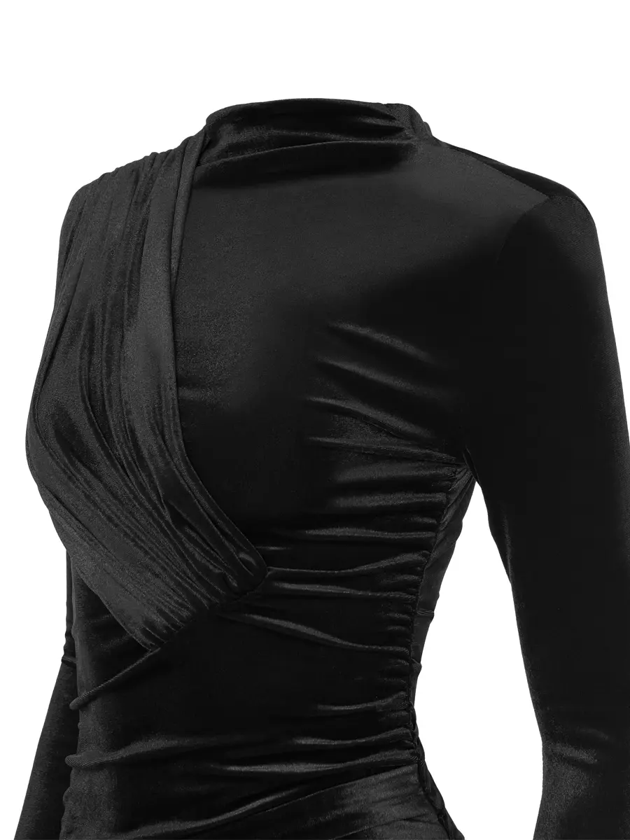 Платье бархатное