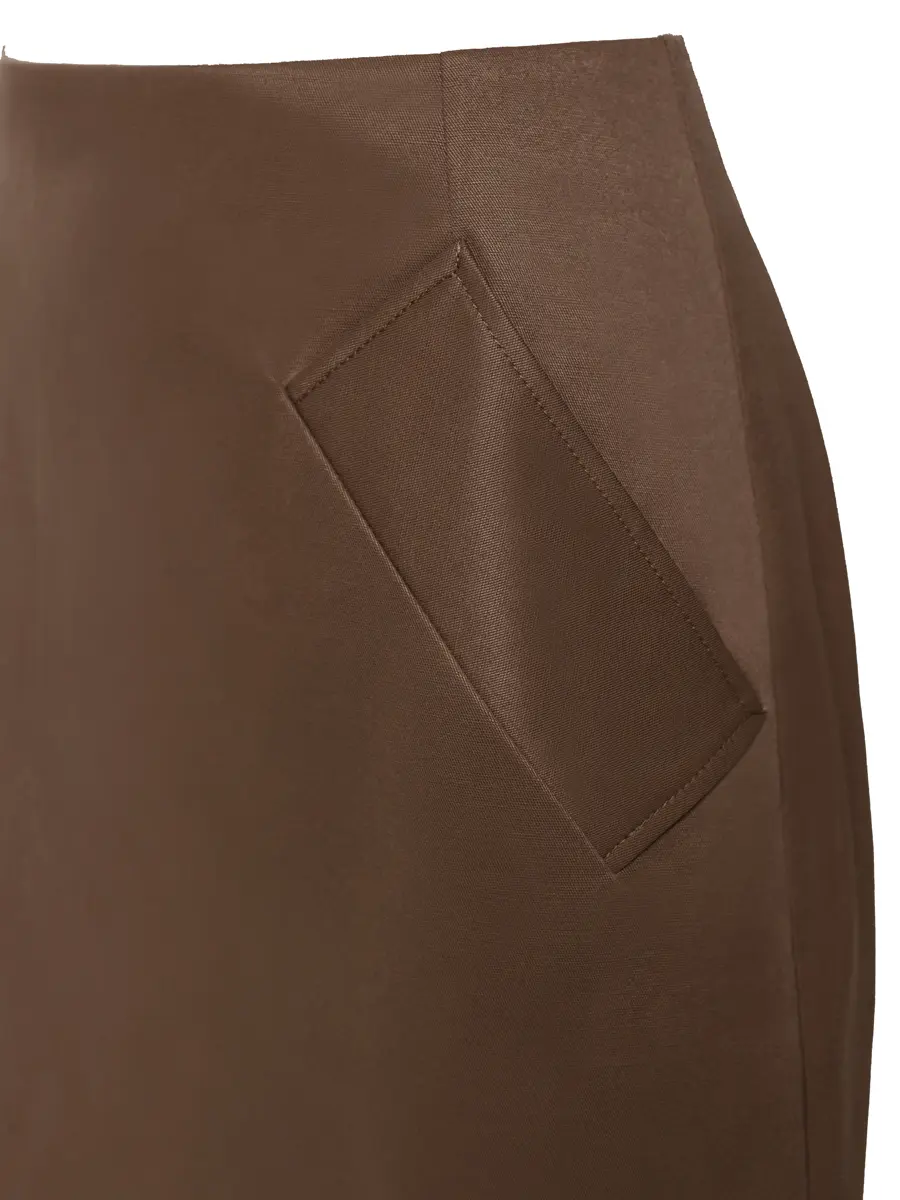 Юбка однотонная