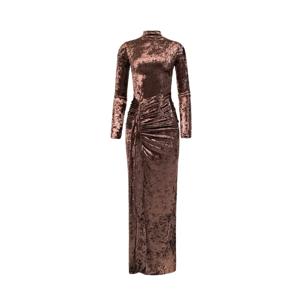 Платье SCULPTING velvet dress бархатное