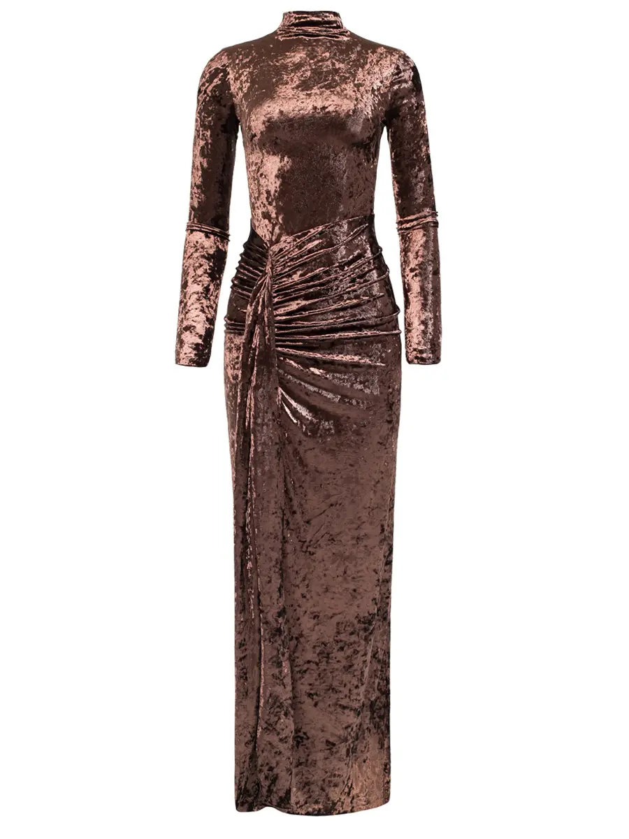 Платье SCULPTING velvet dress бархатное