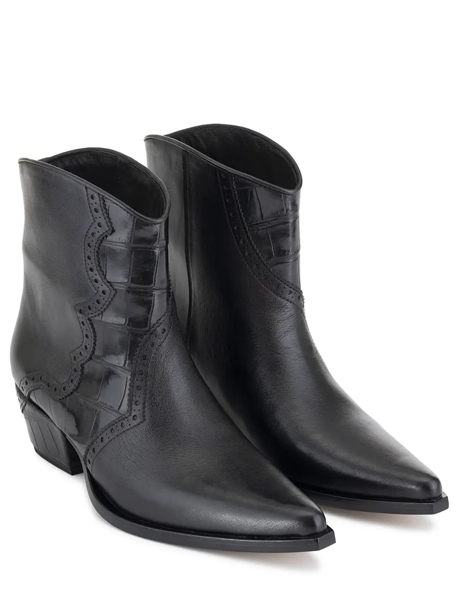 Сапоги кожаные