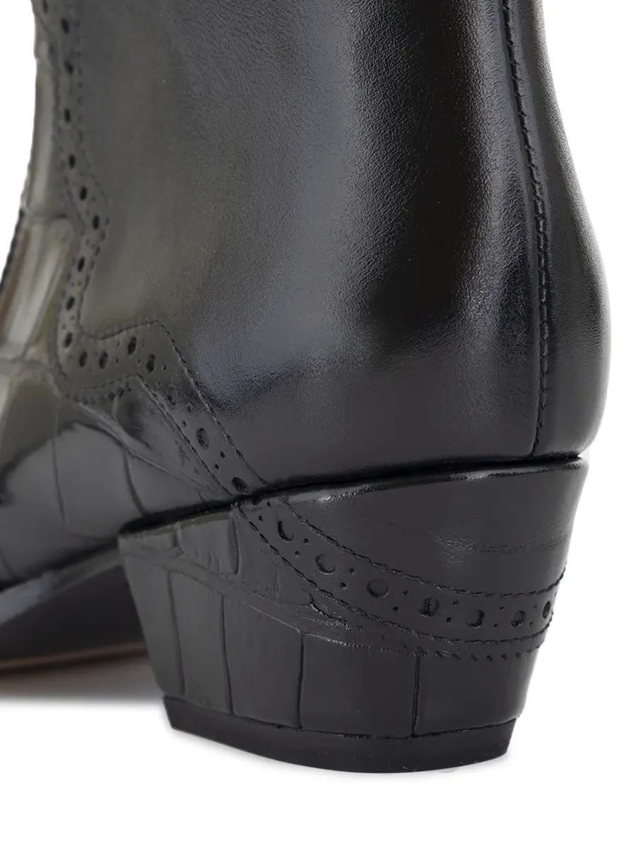 Сапоги кожаные