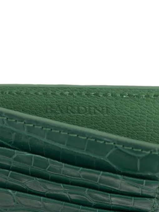 Картхолдер из кожи крокодила BARDINI