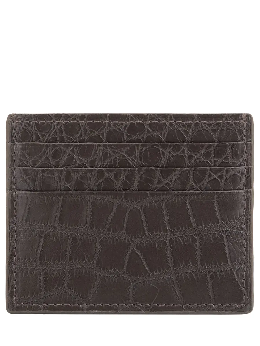 Картхолдер из кожи крокодила