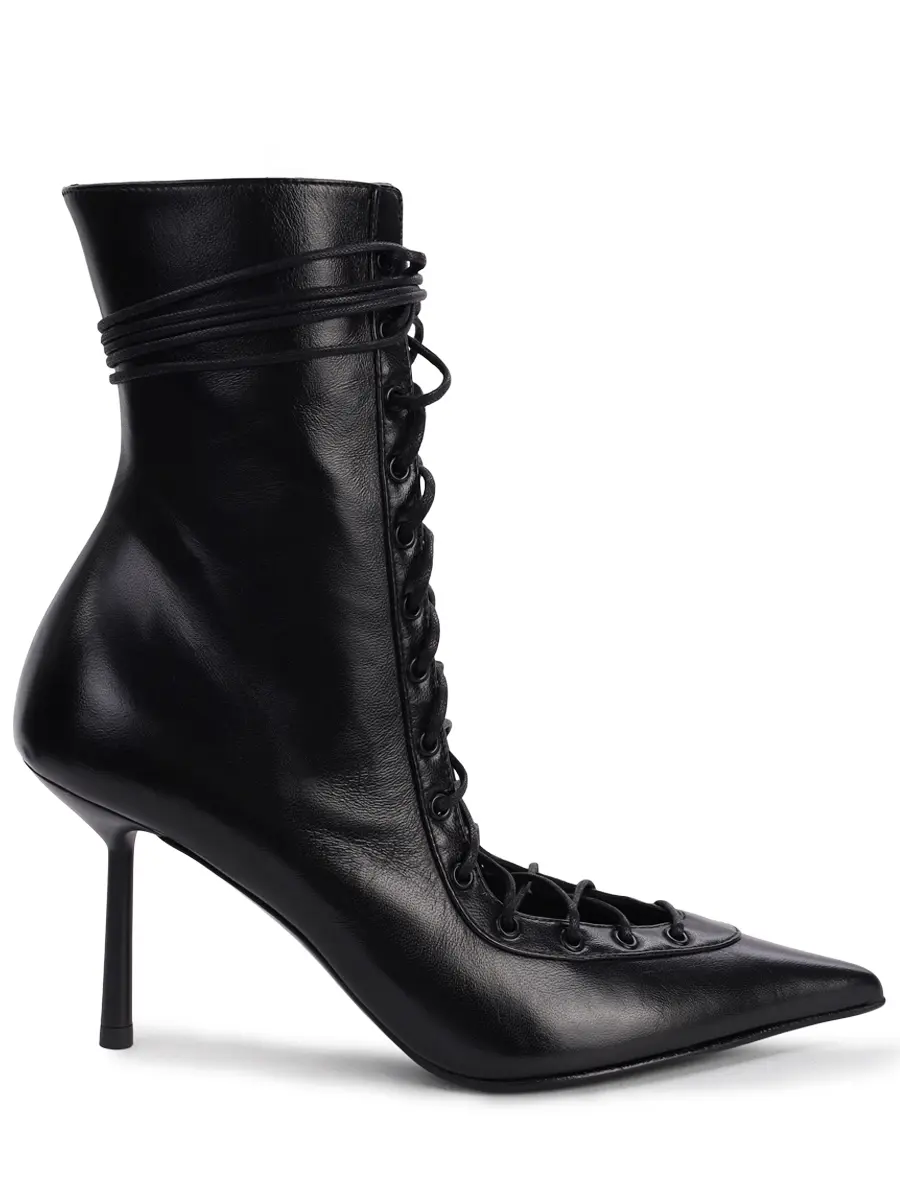 Ботильоны кожаные