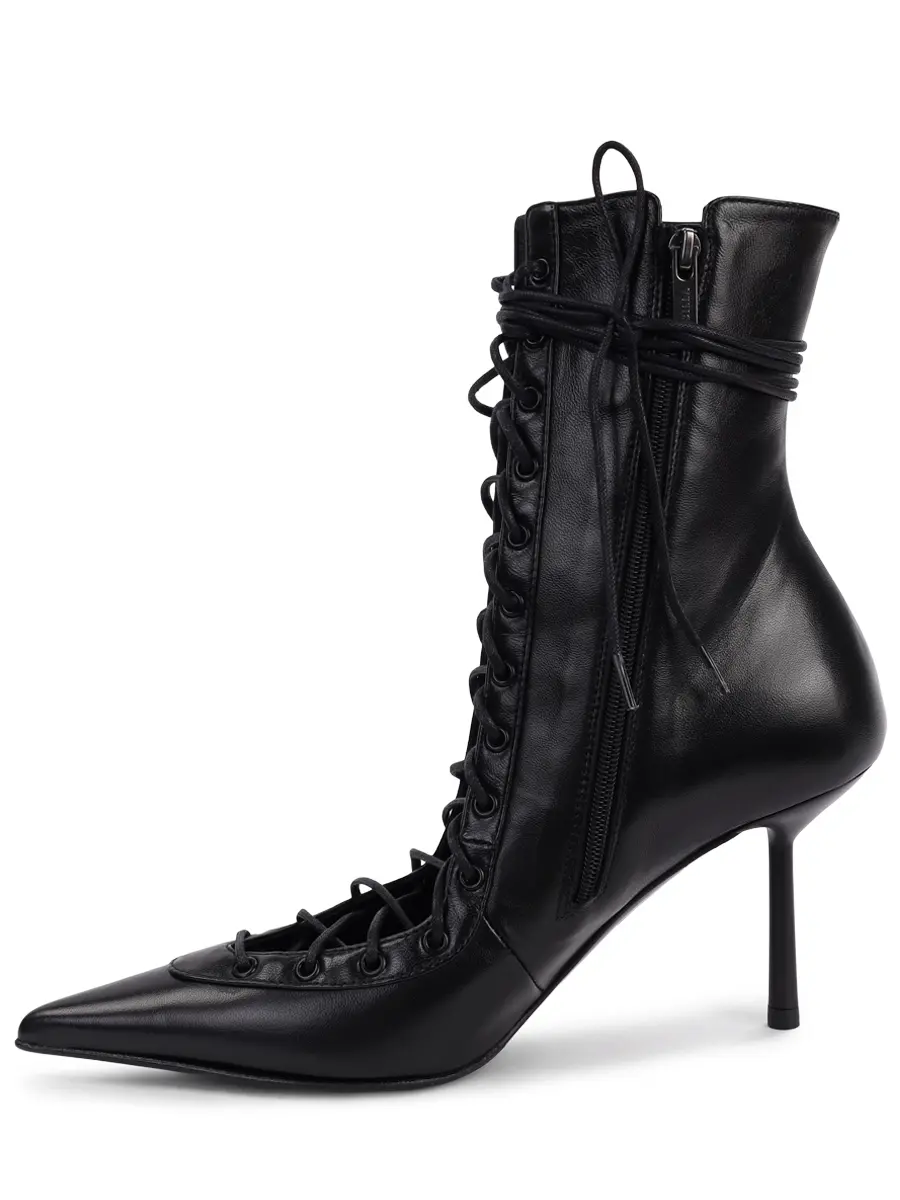 Ботильоны кожаные