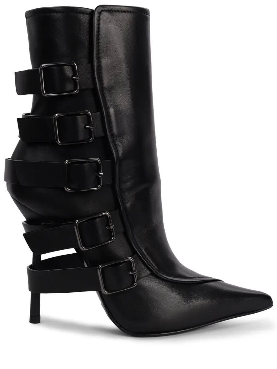 Ботильоны кожаные