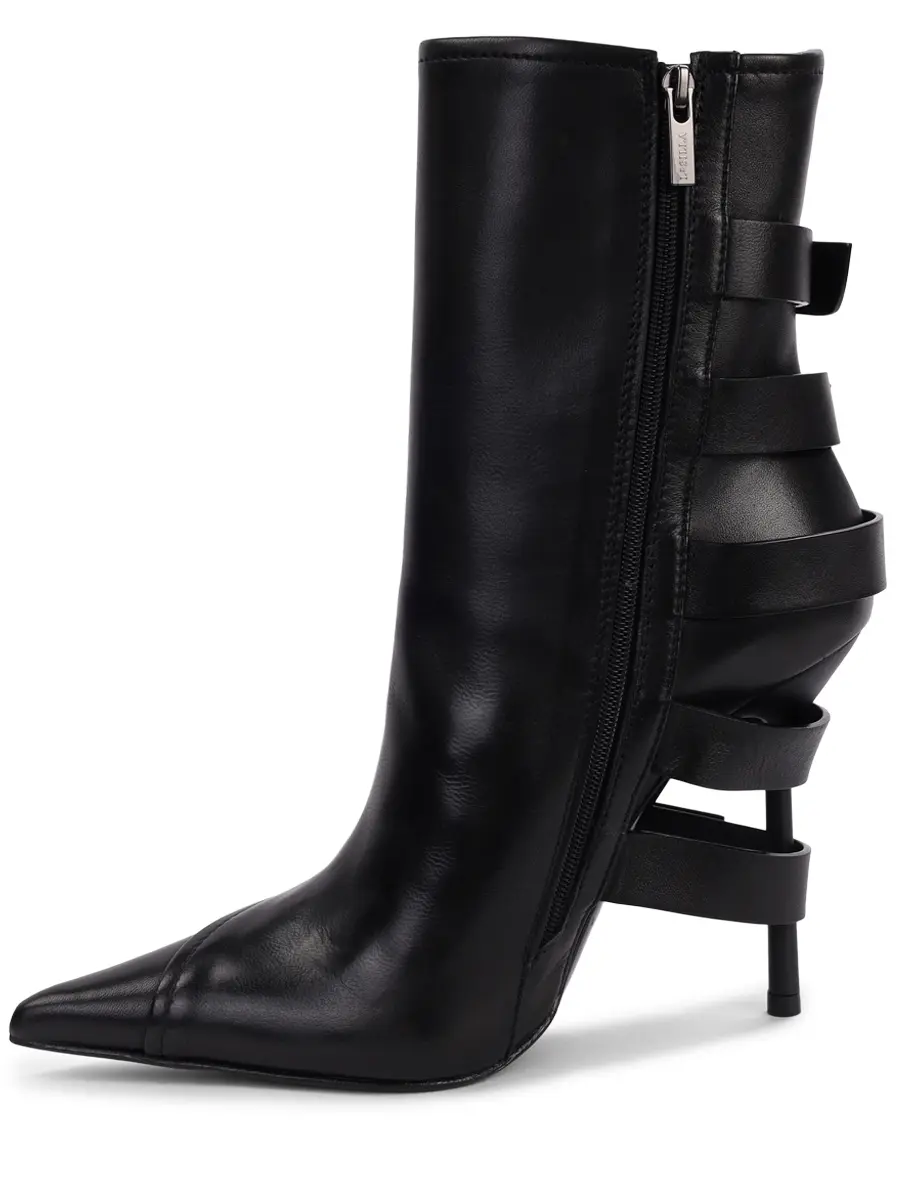 Ботильоны кожаные