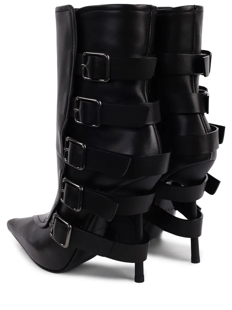 Ботильоны кожаные