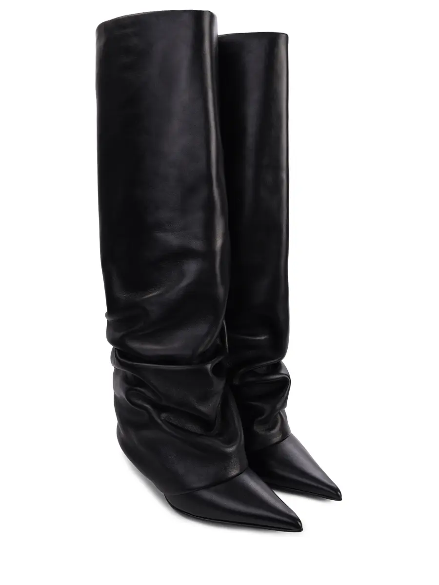 Сапоги кожаные