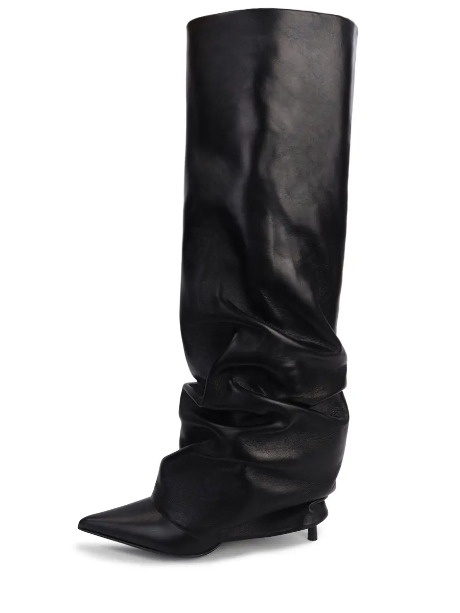 Сапоги кожаные