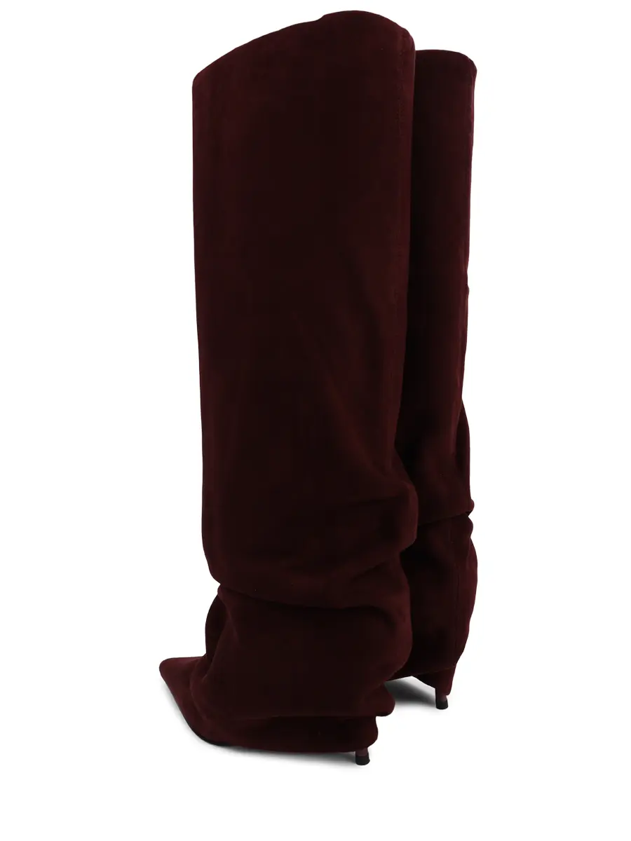 Сапоги замшевые