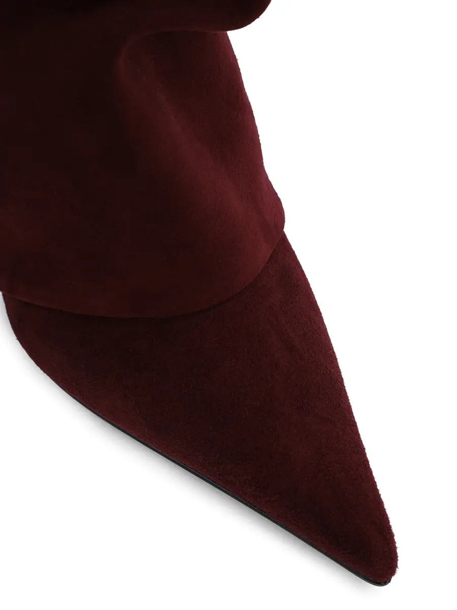 Сапоги замшевые