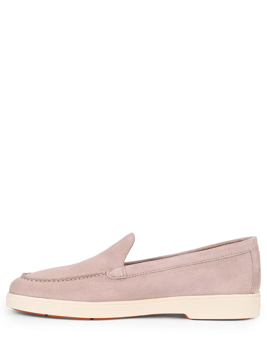 Лоферы замшевые